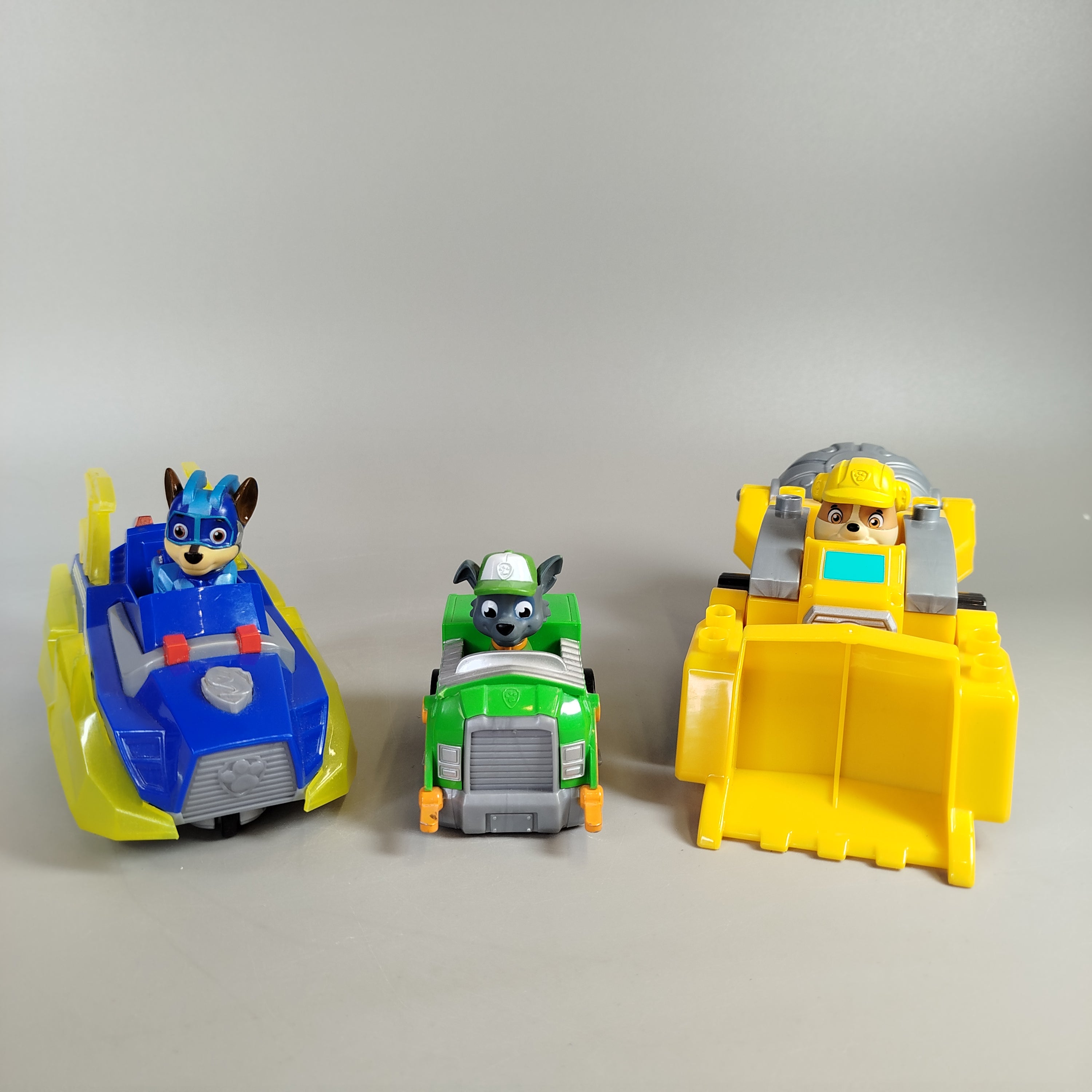 PAW Patrol Fahrzeuge Set - Chase, Rocky, Rubble - Set von 3